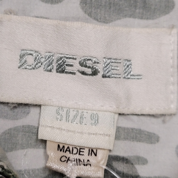 Diesel Camo Boys Button Down Shirt Sz 9 - Picture 5 of 5